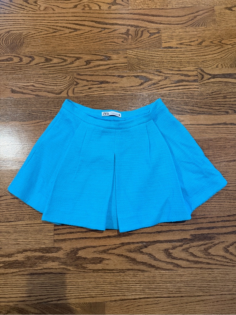 Zara Turquoise Pleated Skort